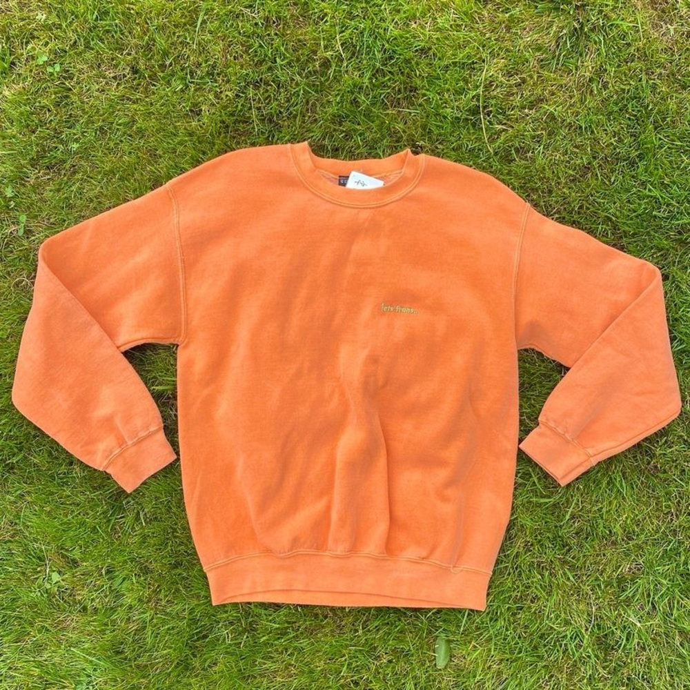 Urban Outfitters Iets Frans Orange Crewneck